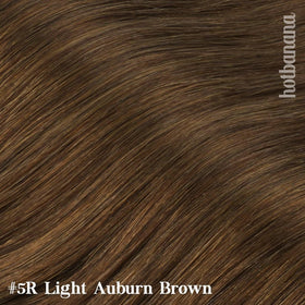 hotbanana Human Hair Clip in Extensions 18 Inch styled on model