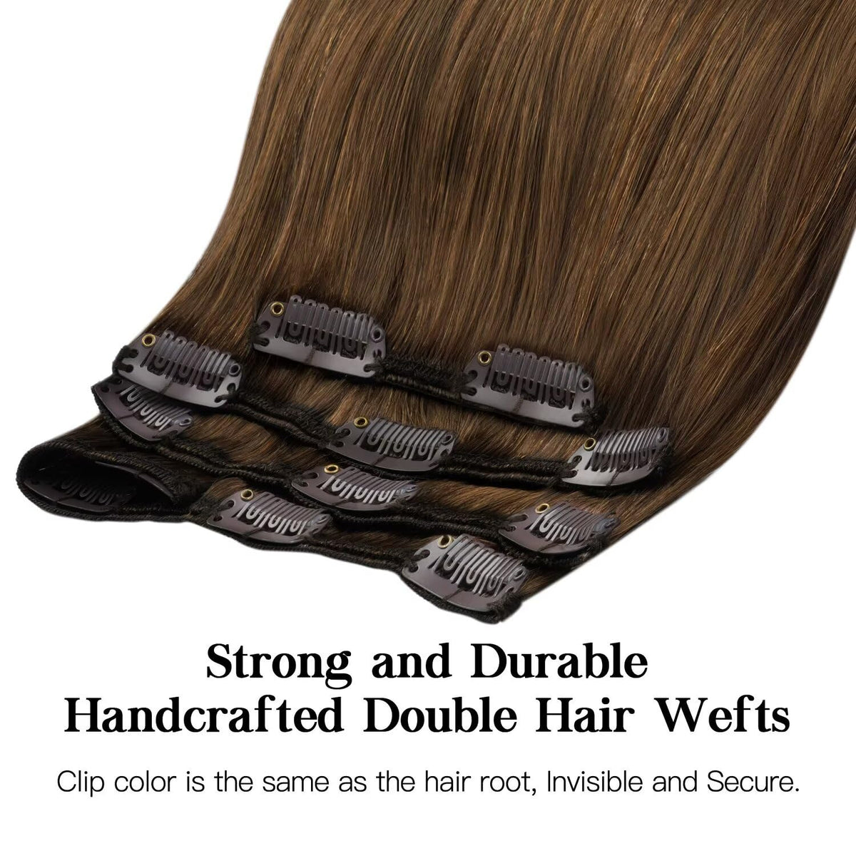 hotbanana Human Hair Clip in Extensions 18 Inch various lengths display