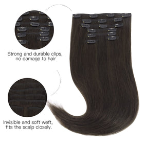 hotbanana Human Hair Clip in Extensions packaging