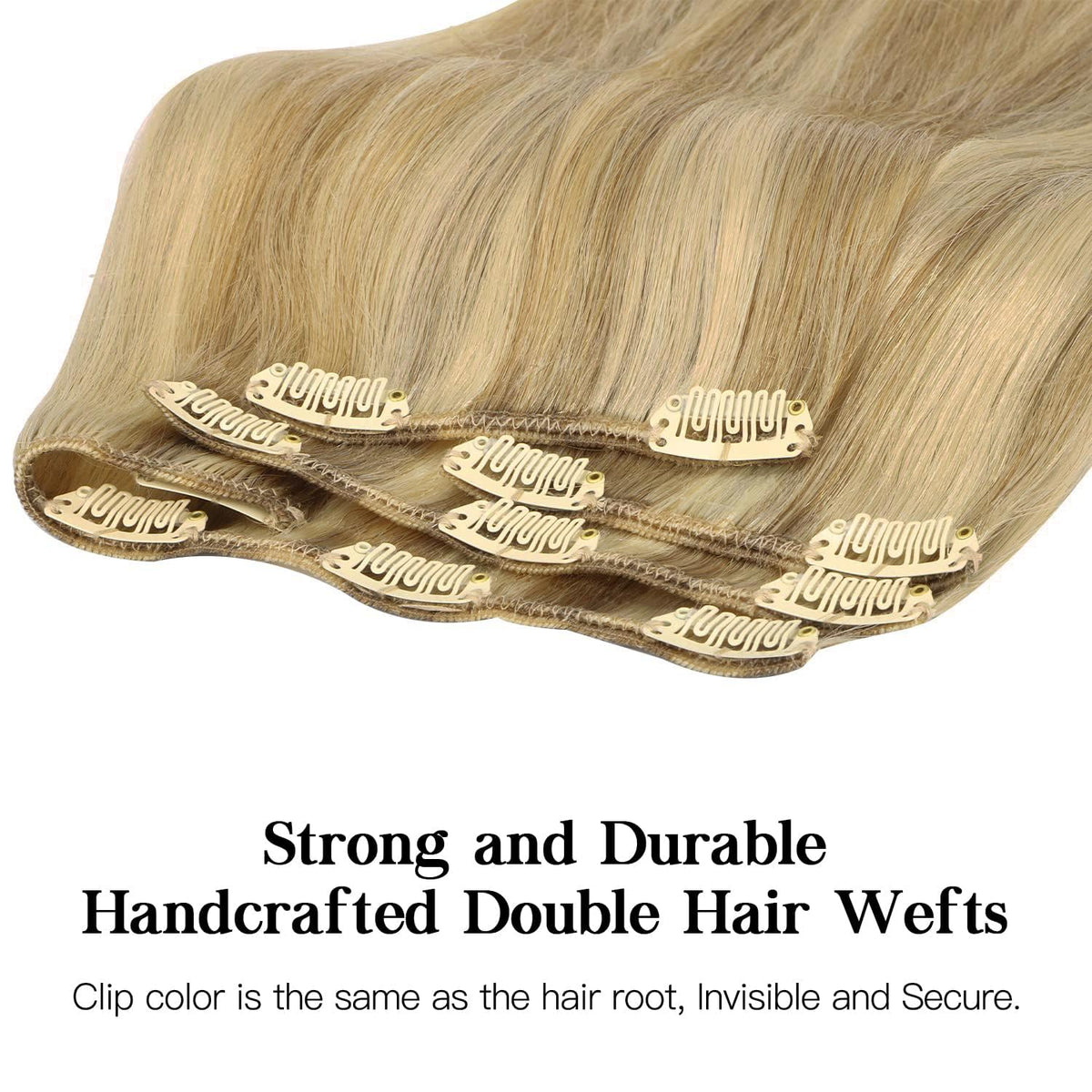 hotbanana Human Hair Clip in Hair Extensions 16 Inch various lengths comparison