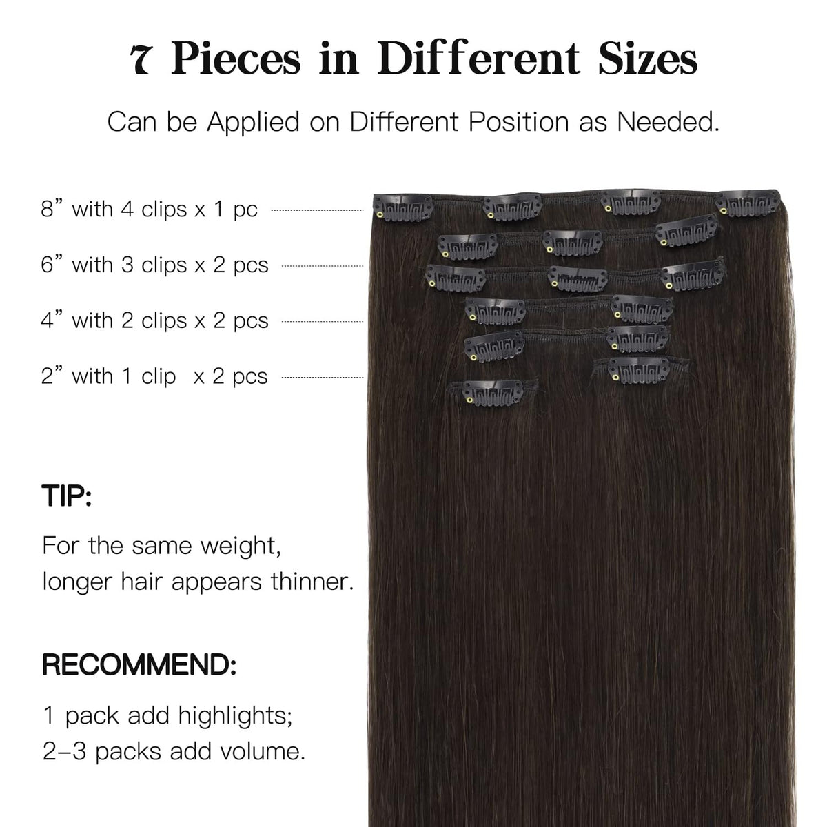 hotbanana Human Hair Extensions displayed on a white background