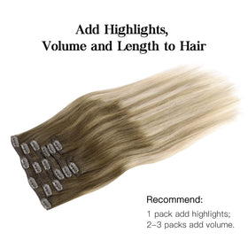 hotbanana Ombre Hair Extensions straightened style