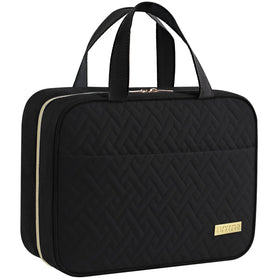 HOTOR Hanging Travel Toiletry Bag front view in black