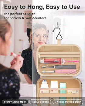 HOTOR Hanging Travel Toiletry Bag with metal hook