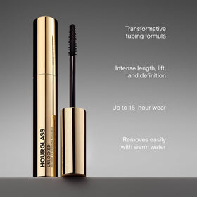 HOURGLASS Instant Extension Mascara on a vanity table