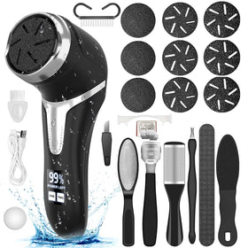 Hoxida Electric Callus Remover front view with LCD display