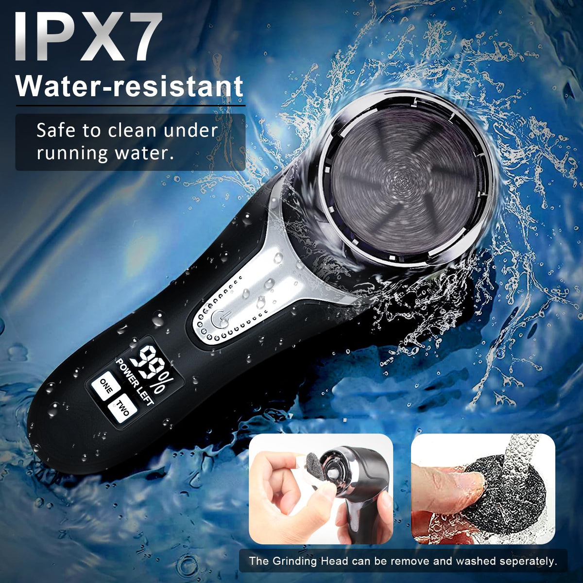 Hoxida Electric Callus Remover packaging and contents