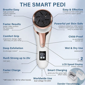 Hoxida Electric Callus Remover with three grinding heads