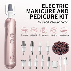 Hoxida Nail Drill Grinder with interchangeable drill bits