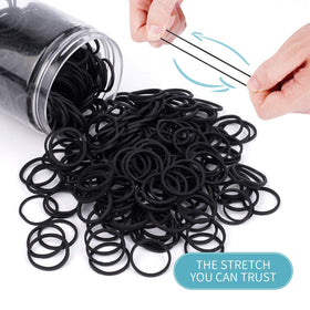 HOYOLS black rubber bands displayed on a desk