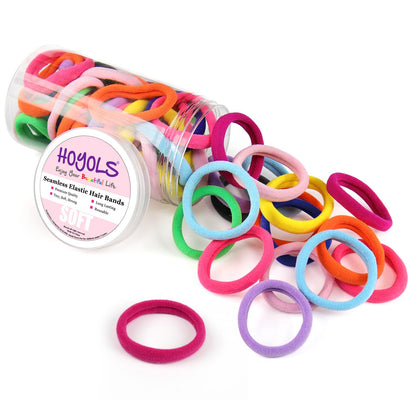 HOYOLS Hair Ties 100pcs assorted colours front view