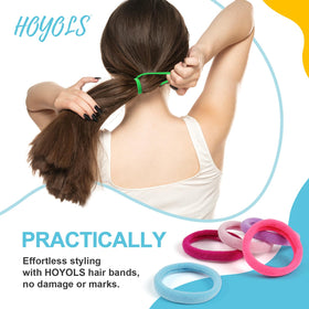 HOYOLS Hair Ties close-up showing texture and elasticity