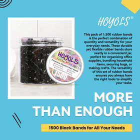 HOYOLS hair ties displayed in a neat arrangement