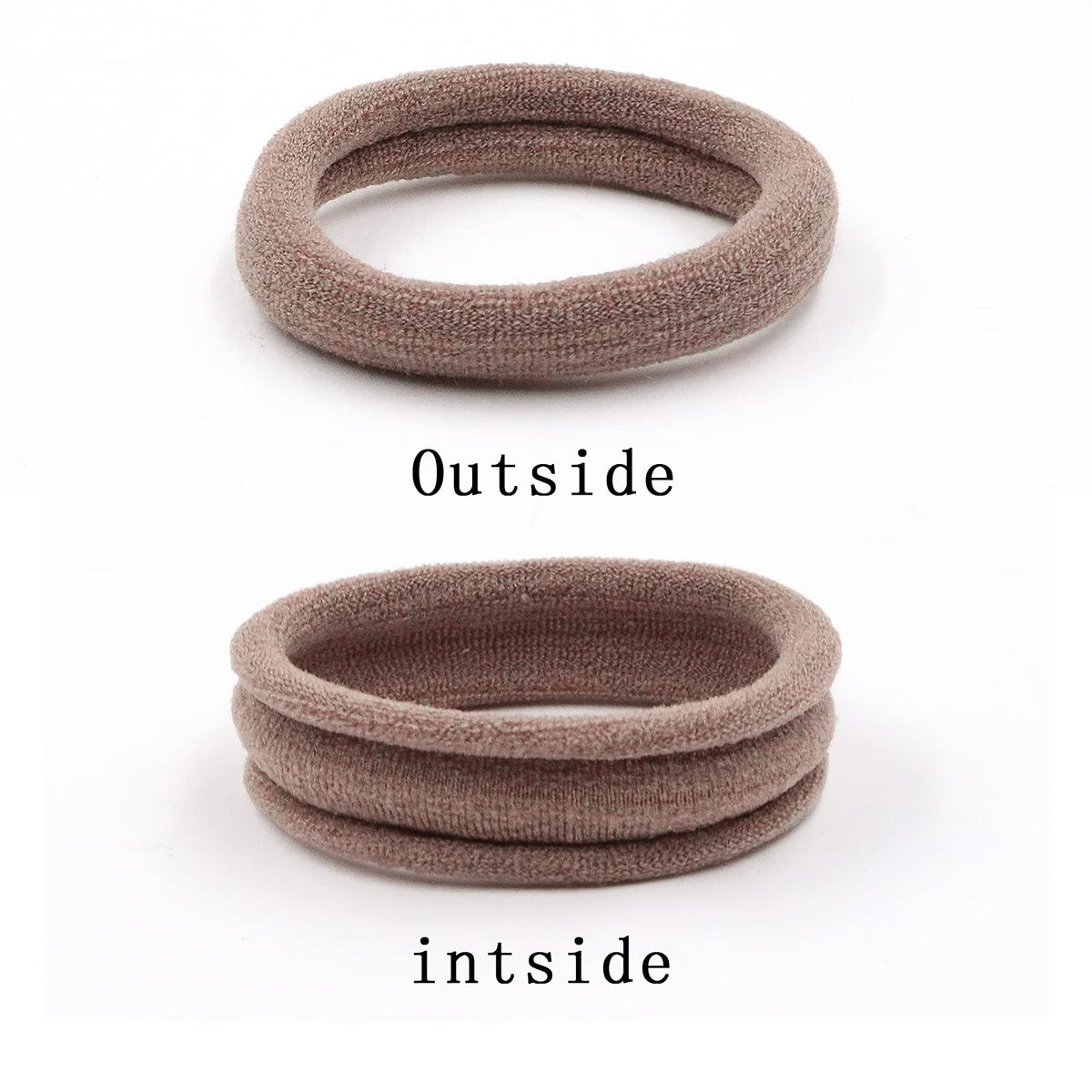 HOYOLS hair ties displayed on a table