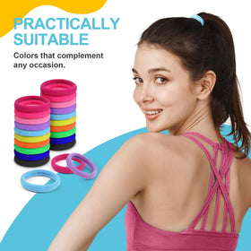 HOYOLS Hair Ties in use for a ponytail hairstyle