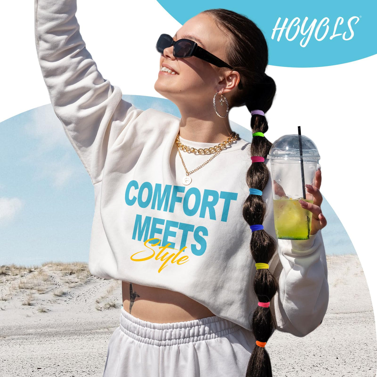 HOYOLS Hair Ties used to tie snack bags