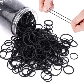 HOYOLS rubber bands in use for a ponytail hairstyle