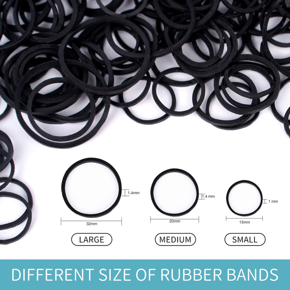 HOYOLS rubber bands suitable for various hairstyles