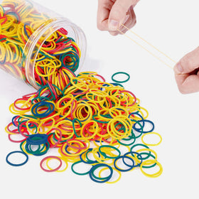 HOYOLS Small Rubber Bands 1/2 inch diameter close-up