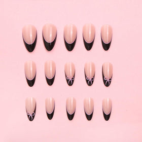 HPYFOI Medium Almond Press On Nails in packaging