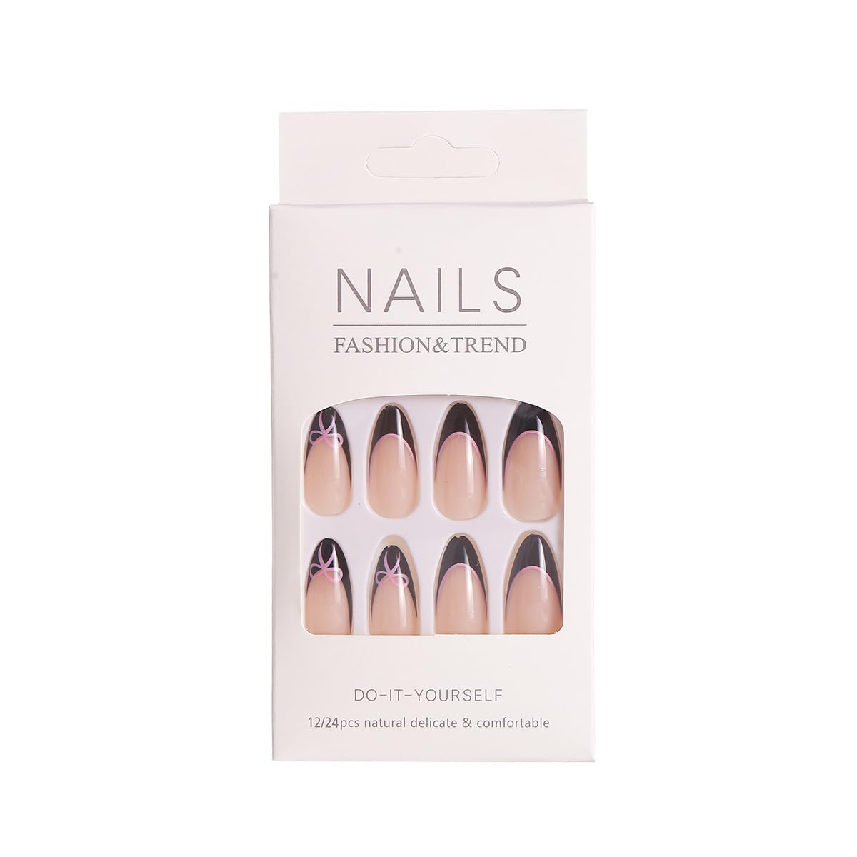 HPYFOI press on nails displayed on a flat surface