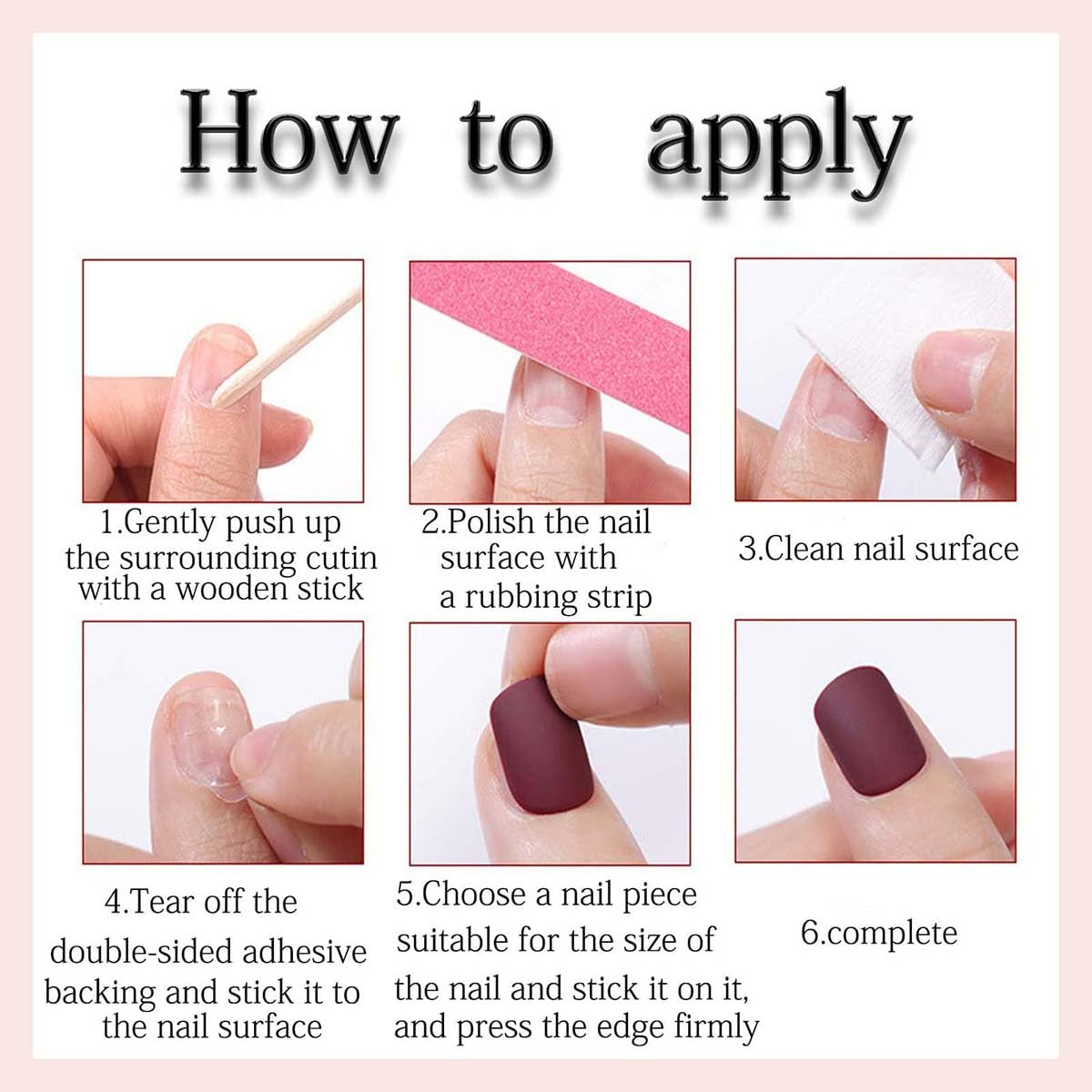 HPYFOI Silver Press on Nails Medium Almond removal tools included