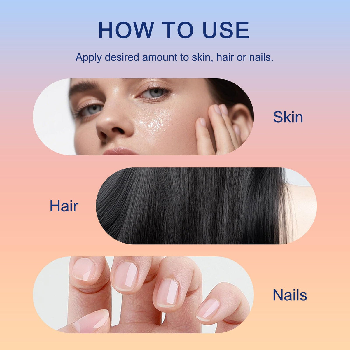 HTBGAA Organic Castor Oil Roll On, demonstrating no-mess application