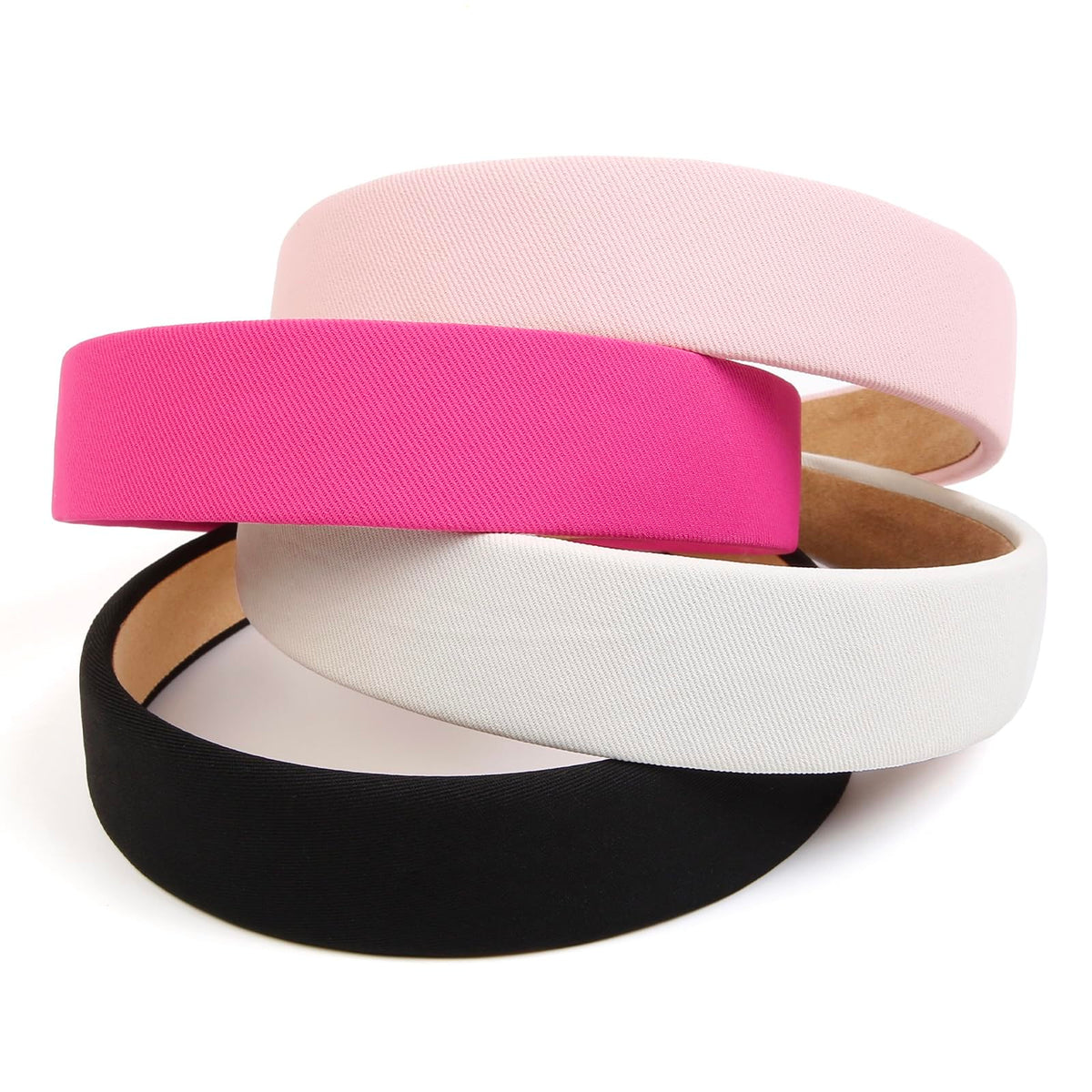 Huachi pink headband lifestyle scene on a model