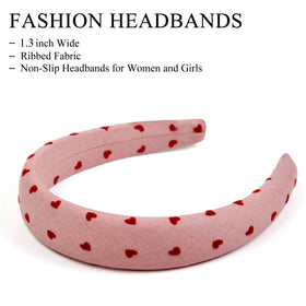 Huachi Valentine's Day headband in light grey colour on a model