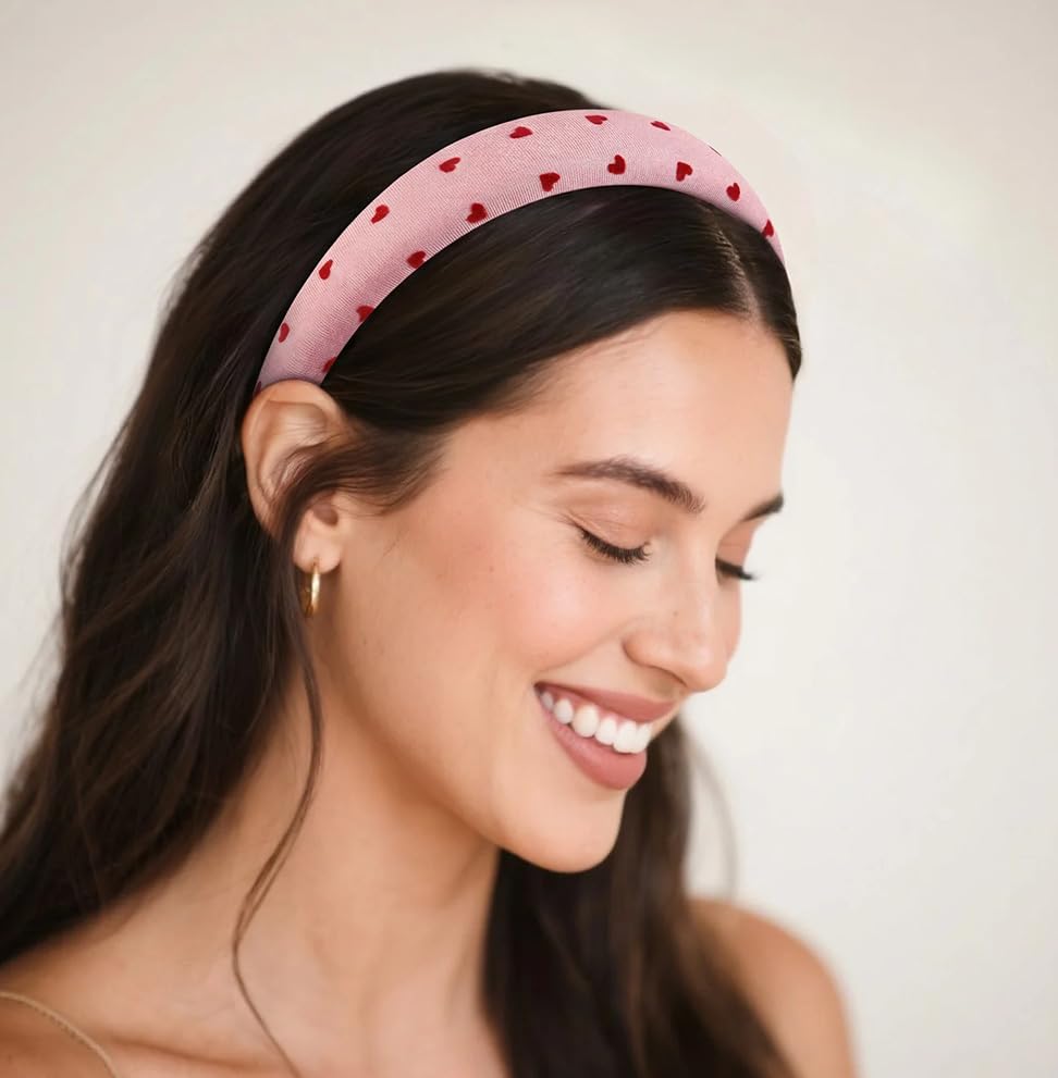 Huachi Valentine's Day headbands displayed in packaging