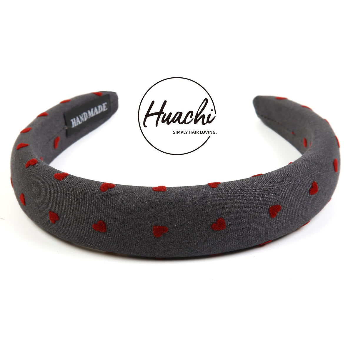 Huachi Valentine's Day headbands styled with casual outfit