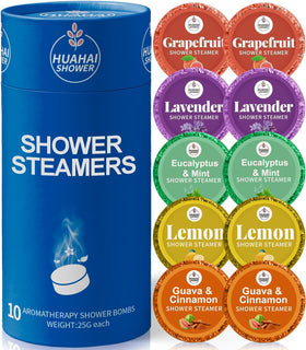 HUAHAI SHOWER Aromatherapy Steamers gift box front view