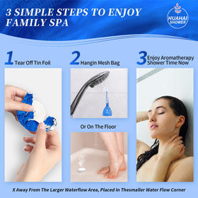 HUAHAI SHOWER Aromatherapy Steamers Peppermint tablet close-up