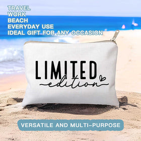 HubbgDesign Limited Edition Makeup Bag with cosmetics inside