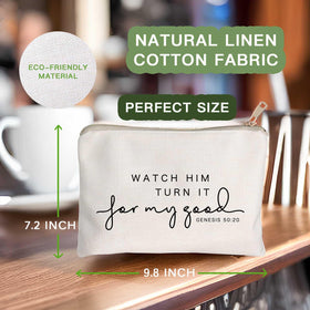 HubbgDesign Makeup Bag open with cosmetics inside