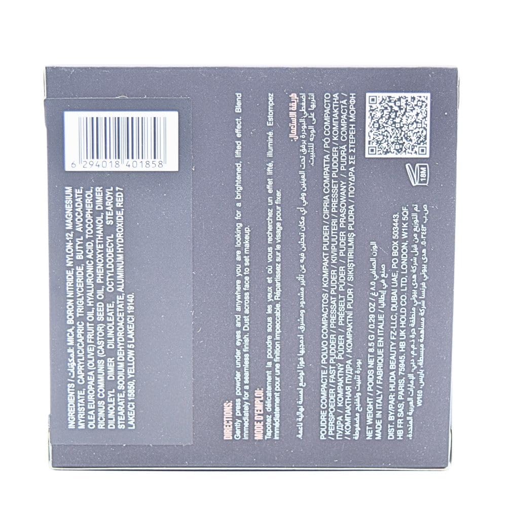 Huda Easy Bake and Snatch Pressed Powder Cherry Blossom packaging