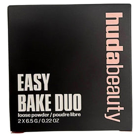 Huda Easy Bake Loose Powder Duo Cherry Peach front view