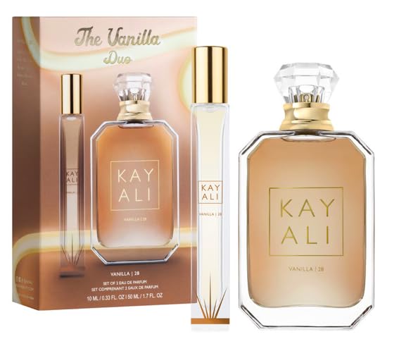 Huda KAYALI Vanilla Duo Gift Set full-size 50ml Eau de Parfum bottle