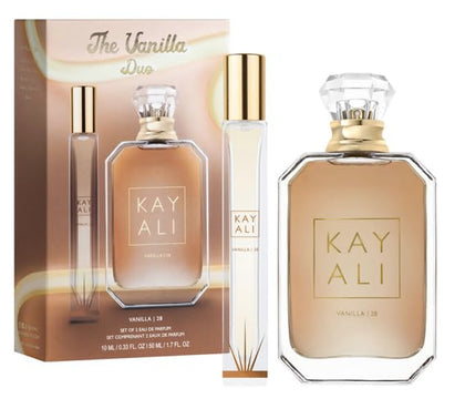 Huda KAYALI Vanilla Duo Gift Set full-size 50ml Eau de Parfum bottle