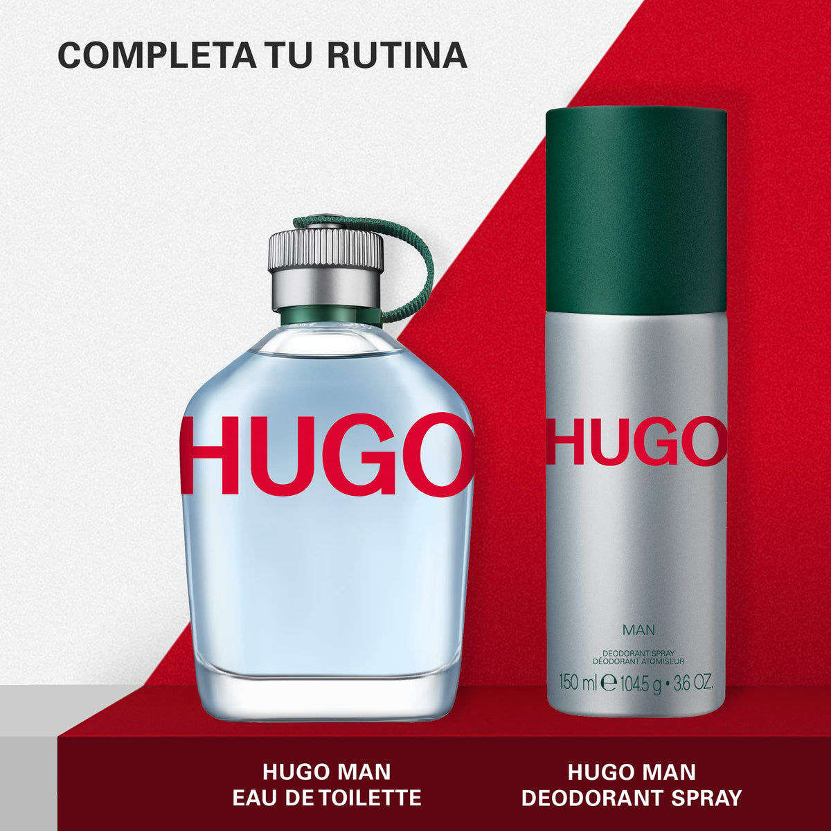 Hugo Boss Hugo Man Eau de Toilette bottle on a table