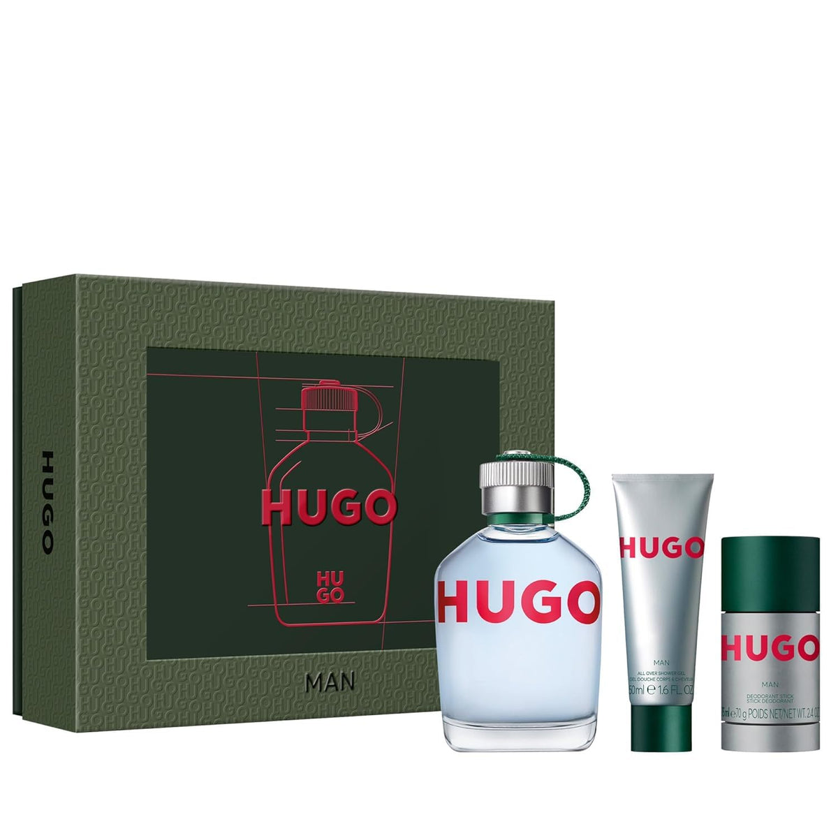 Hugo Boss Hugo Man Eau de Toilette gift set packaging front view