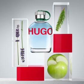 Hugo Boss Hugo Man Eau de Toilette with green apple