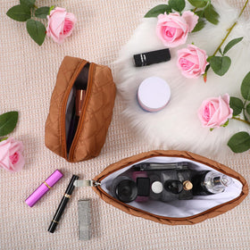 Huhumy Makeup Bag Set elegant texture close-up
