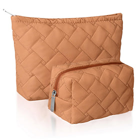 Huhumy Makeup Bag Set front view showcasing two sizes