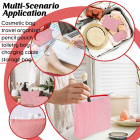 Huhumy red cosmetic pouch set packaging