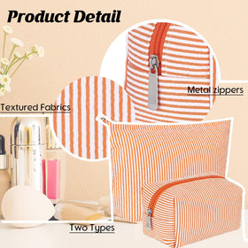 Huhumy small makeup bag with toiletries inside