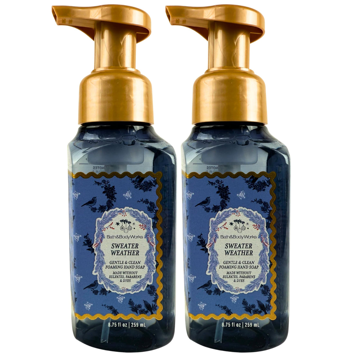 Huieter Gentle Foaming Hand Soap 2-Pack front view with Sweater Weather scent