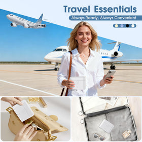 HUITAI travel bottles case with push-button lock mechanism
