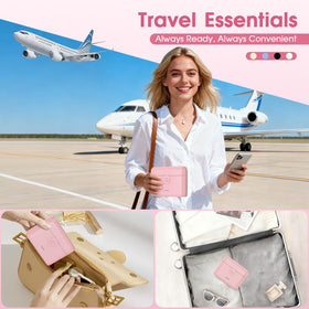HUITAI Travel Bottles set alongside toiletries for travel convenience