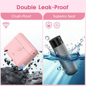 HUITAI Travel Bottles set with bottles and secure push-button lock
